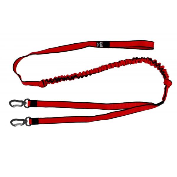 Ruckdämpferleine 2 Hunde SK Hellgrün