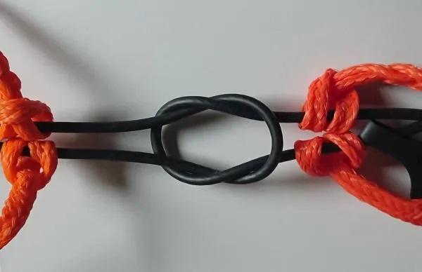 Verbindung der Zugleinen